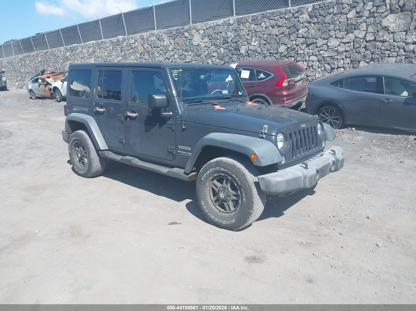 2018 Jeep Wrangler Jk Unlimited Sport S 4X4