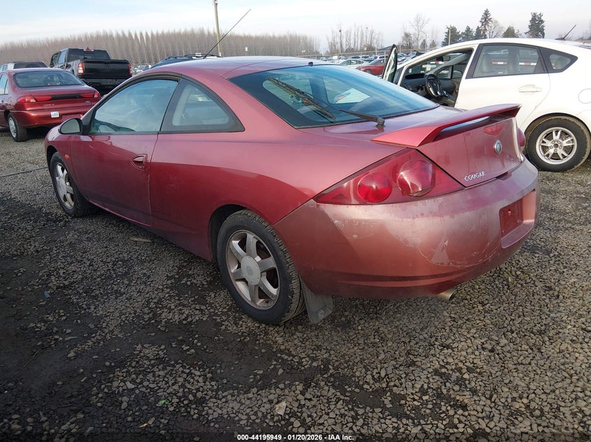 2000 MERCURY COUGAR COUPE 2.5L V-6 DOHC, 170HP