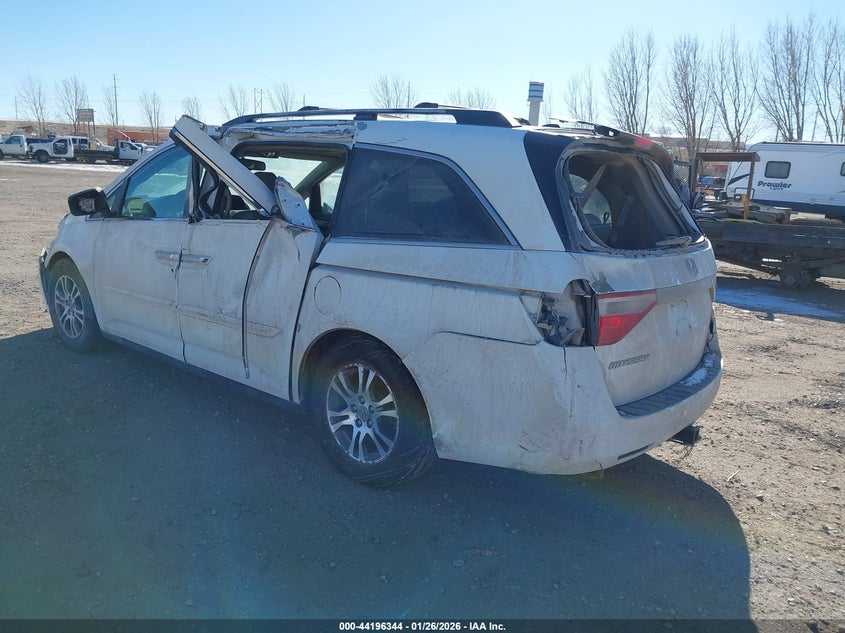 2012 Honda Odyssey 3.5 Ex-L white Lot 111044196344 Vin 5FNRL5H65CB108916