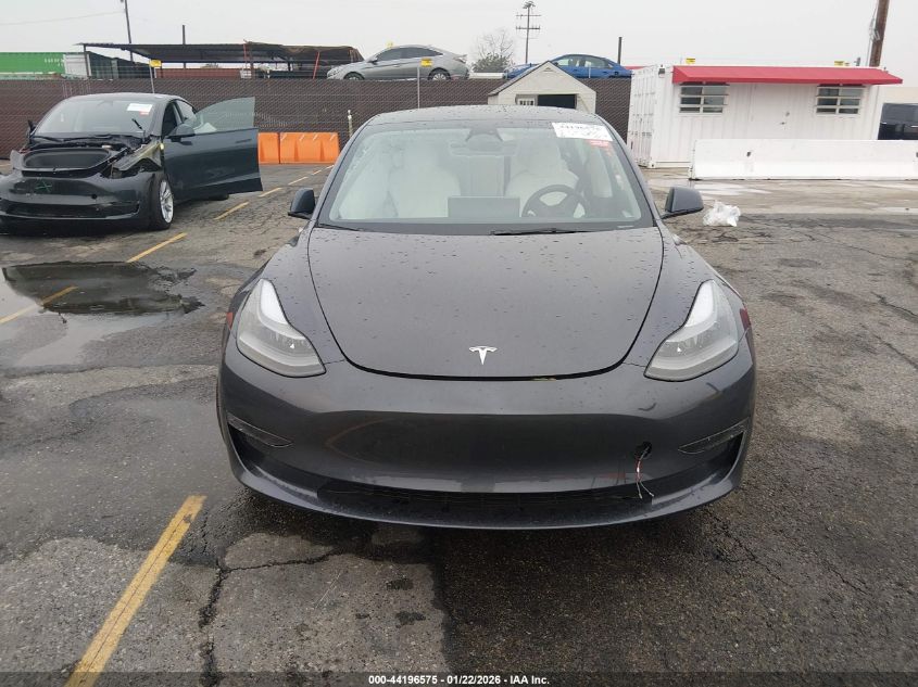 2023 Tesla Model 3 Long Range Dual Motor All-Wheel Drive VIN: 5YJ3E1EB4PF592786 Lot: 44196575