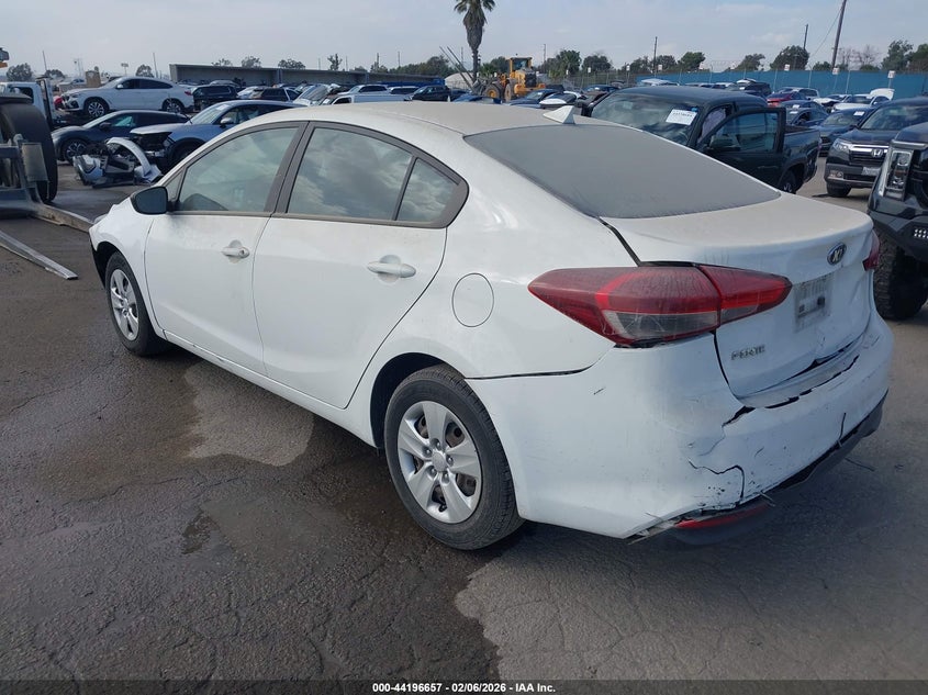 Vin: 3kpfk4a70he019738, lot: 44692657, kia forte lx 20173