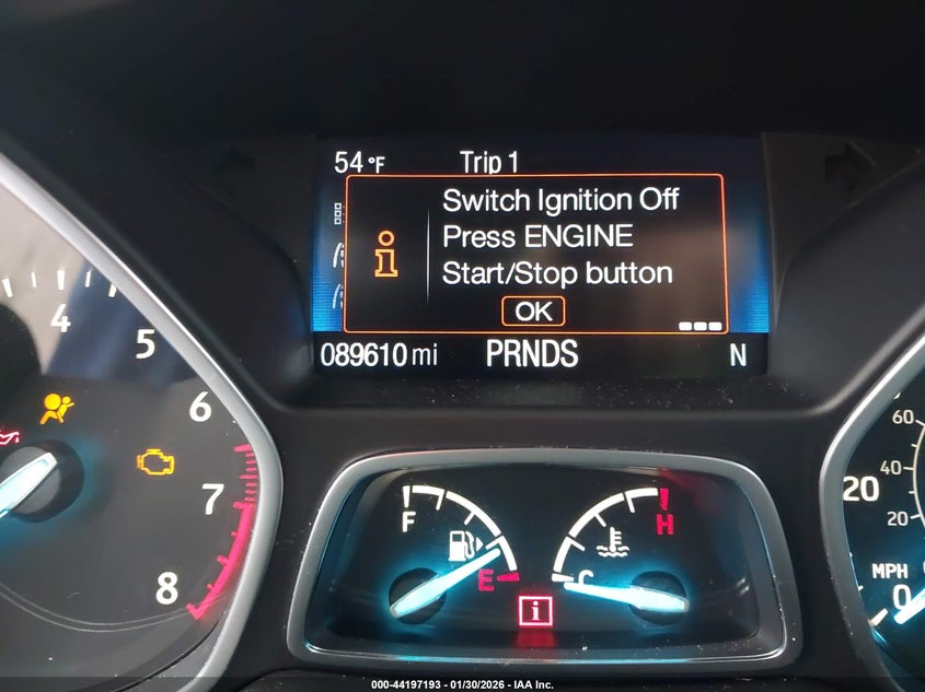 2017 Ford Escape Titanium VIN: 1FMCU9J96HUC49888 Lot: 44197193