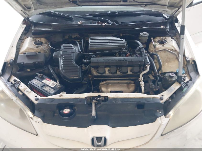 2004 Honda Civic Lx VIN: JHMES16564S001655 Lot: 44197420