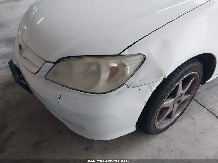 2004 Honda Civic Lx VIN: JHMES16564S001655 Lot: 44197420