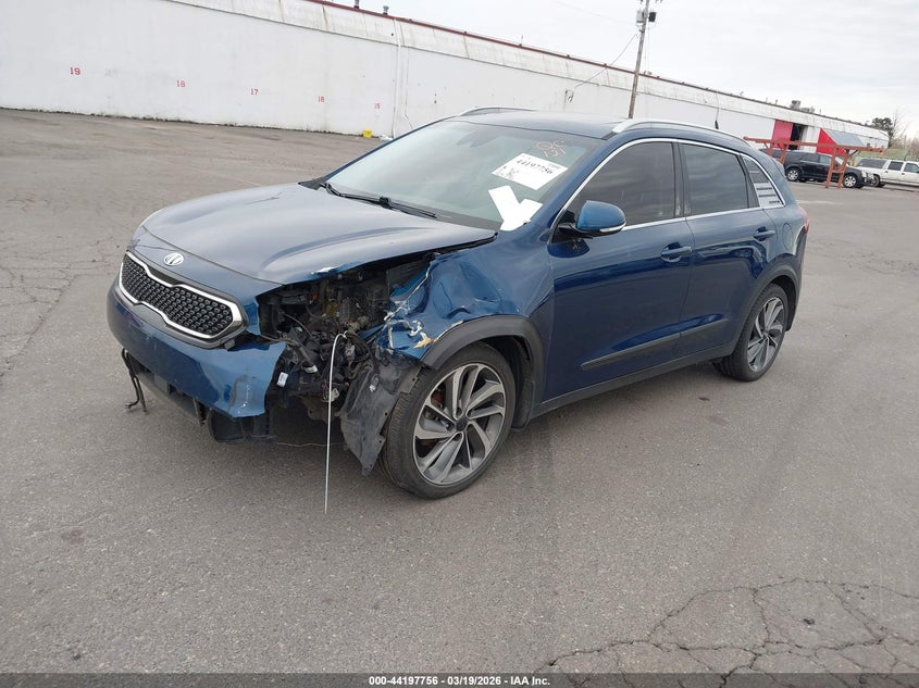 Vin: kndce3lc9h5075879, lot: 44693757, kia niro touring 20172