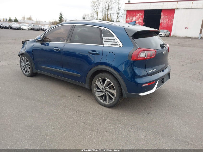Vin: kndce3lc9h5075879, lot: 44693757, kia niro touring 20173