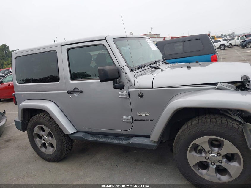 2018 Jeep Wrangler Jk Sahara 4X4 VIN: 1C4GJWBG6JL925603 Lot: 44197912