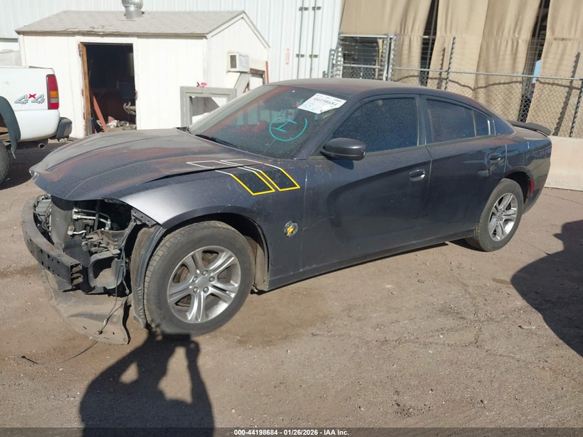 Vin: 2c3cdxbg2fh856803, lot: 44694685, dodge charger se 20152