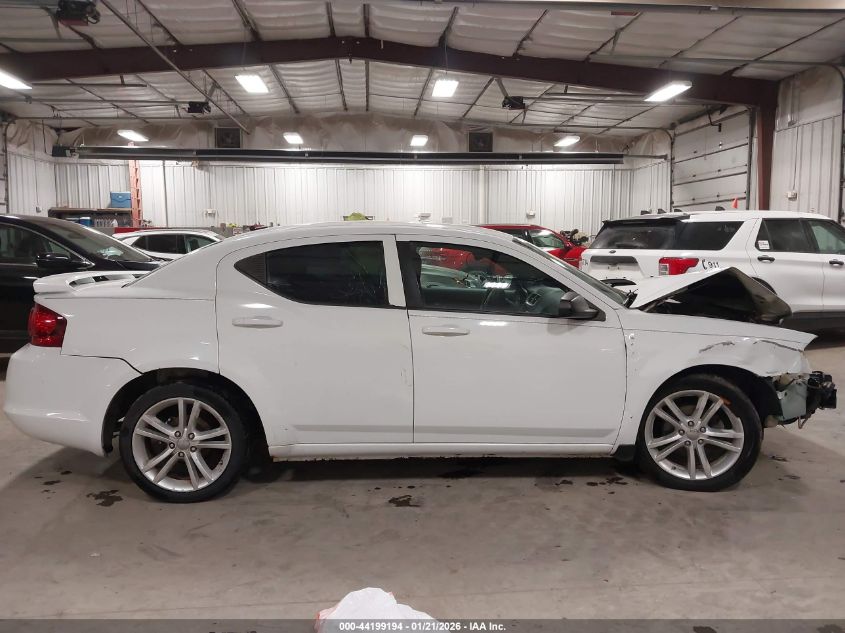 2013 Dodge Avenger Se V6 VIN: 1C3CDZAG9DN526304 Lot: 44199194