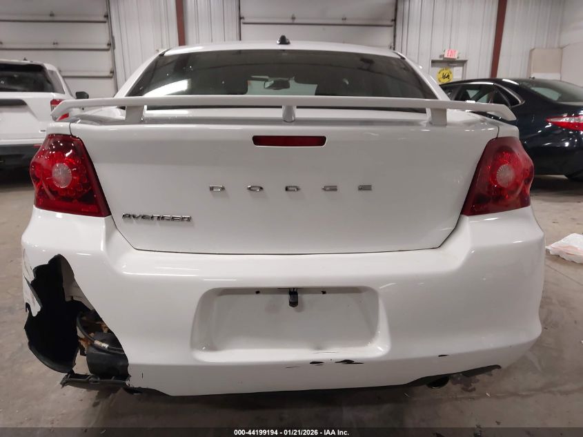 2013 Dodge Avenger Se V6 VIN: 1C3CDZAG9DN526304 Lot: 44199194