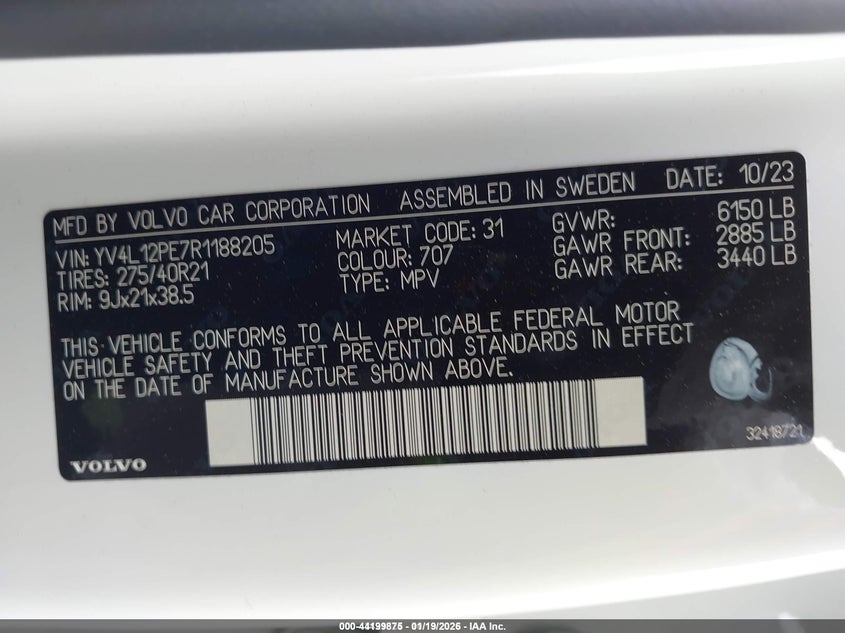 VIN YV4L12PE7R1188205 2024 VOLVO XC90 B5 PLUS BRIGHT THEME
