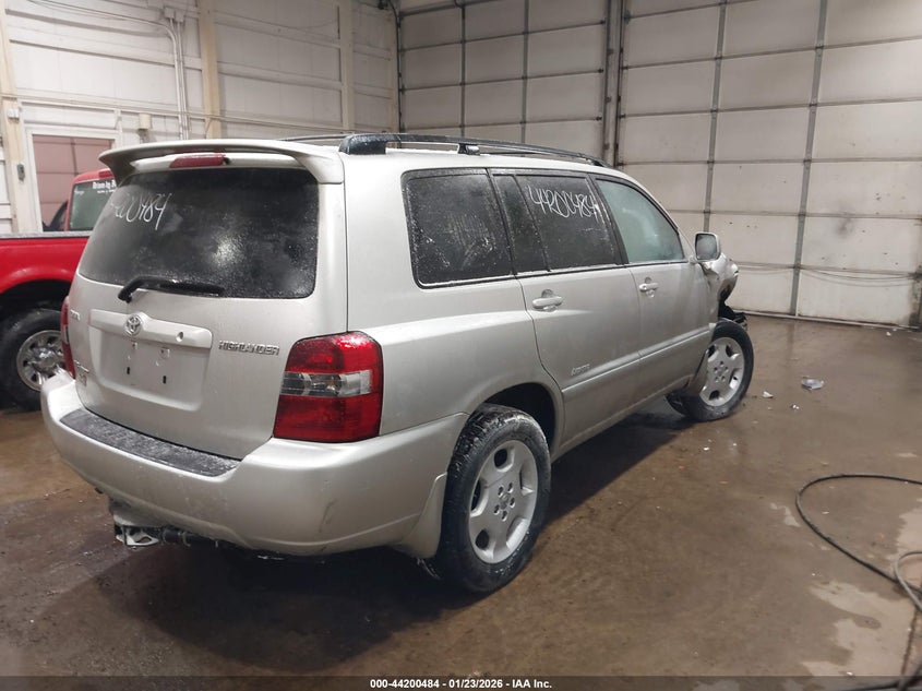 TOYOTA HIGHLANDER 2006 VIN JTEEP21A260164617