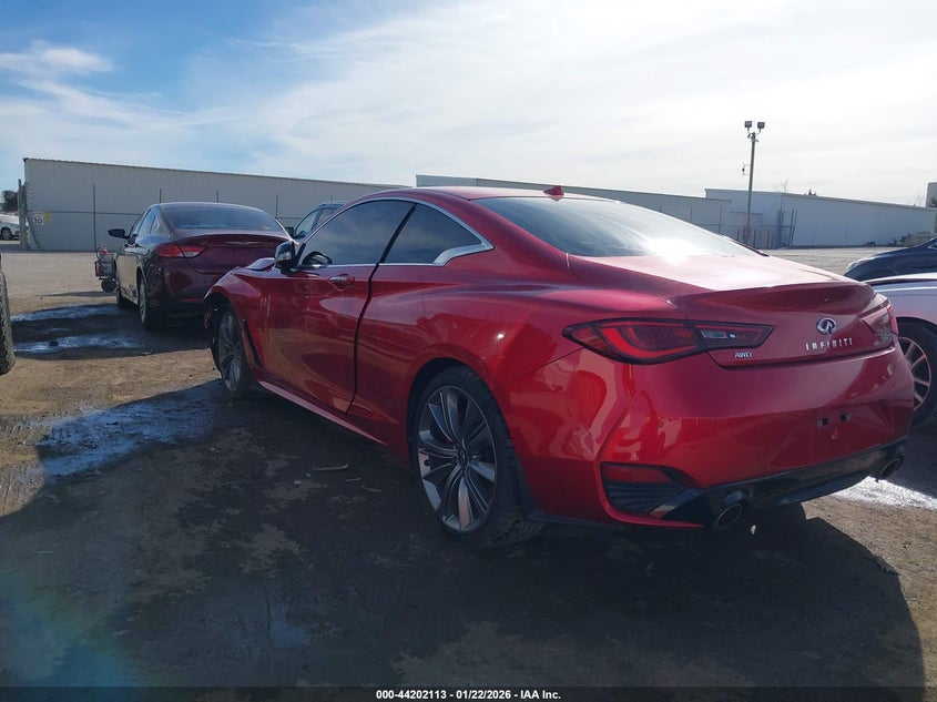 Vin: jn1fv7ll7mm560352, lot: 44698114, infiniti q60 red sport 400 awd 20213
