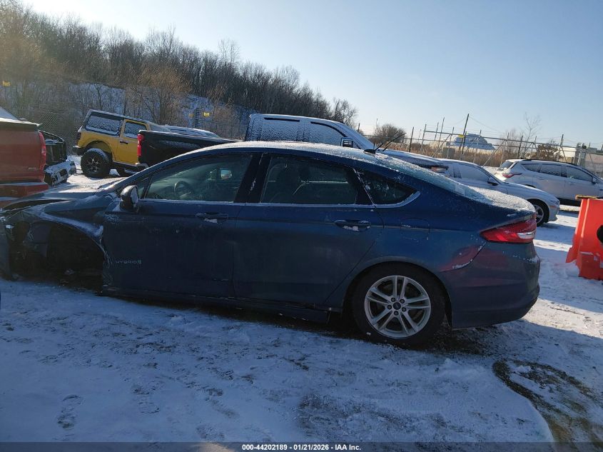 2018 Ford Fusion Hybrid Se VIN: 3FA6P0LU5JR231228 Lot: 44202189