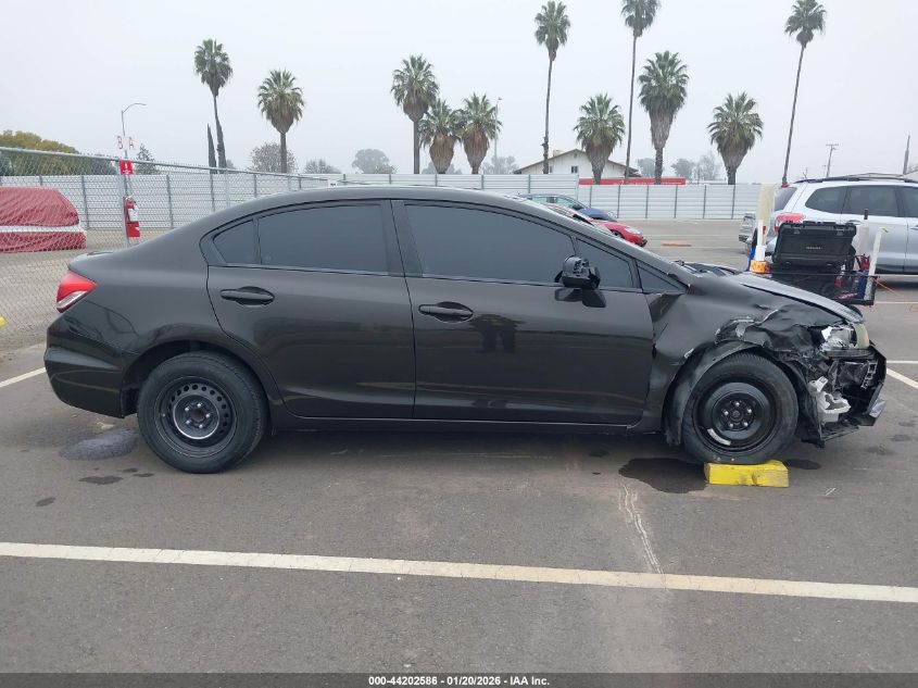 2013 Honda Civic Lx VIN: 19XFB2F52DE258326 Lot: 44202586