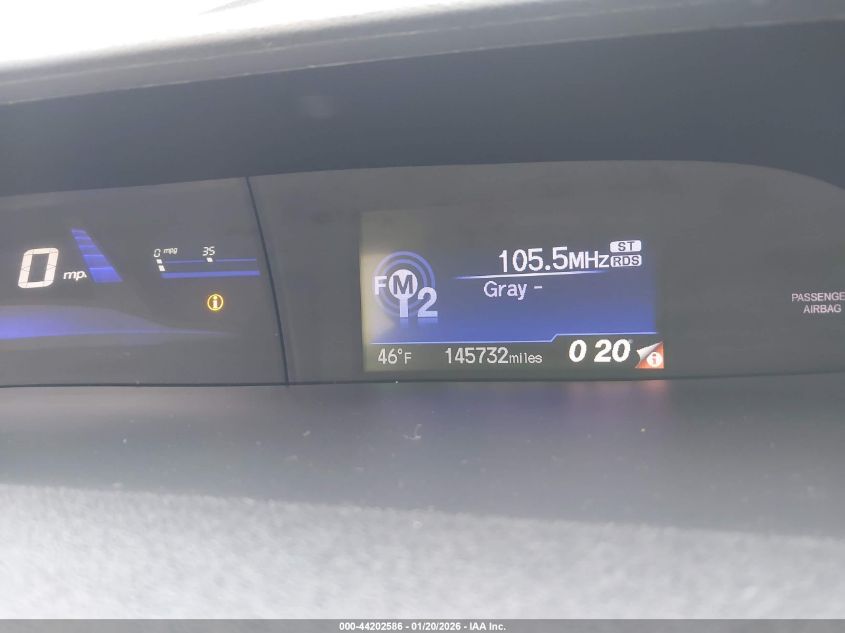 2013 Honda Civic Lx VIN: 19XFB2F52DE258326 Lot: 44202586