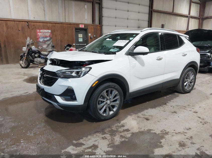 Vin: kl4mmgsl0mb169607, lot: 44698927, buick encore gx awd essence 20212