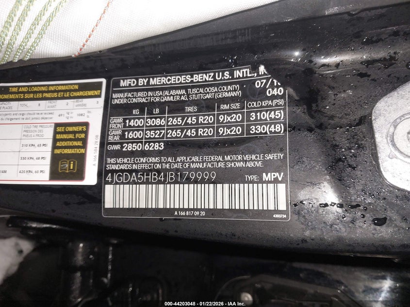 VIN 4JGDA5HB4JB179999 2018 MERCEDES-BENZ GLE 350 4MATIC