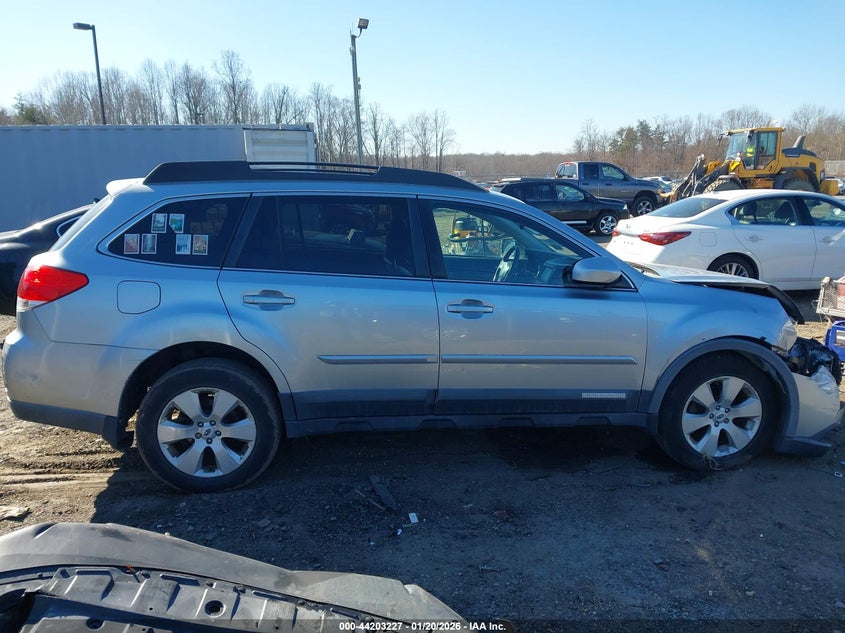 2012 Subaru Outback 2.5 2.5I Limited silver Lot 111044203227 Vin 4S4BRBLC8C3273220