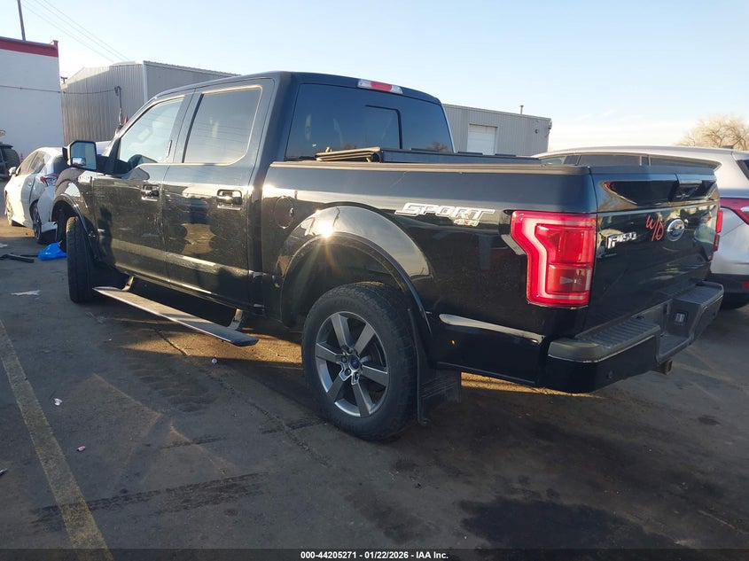Vin: 1ftew1egxgfc51048, lot: 44701272, ford f-150 lariat 20163
