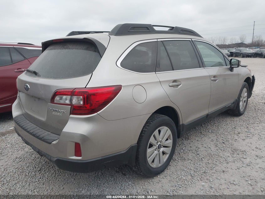 Vin: 4s4bsacc2f3352935, lot: 44702265, subaru outback 2.5i premium 20154