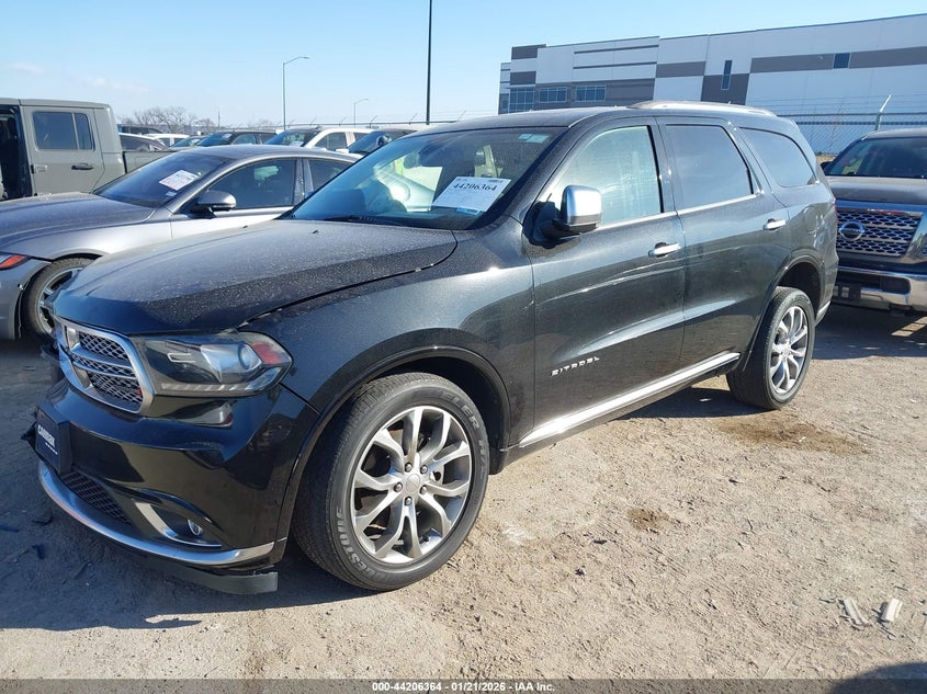 Vin: 1c4rdjeg4gc481886, lot: 44702365, dodge durango citadel anodized platinum 20162