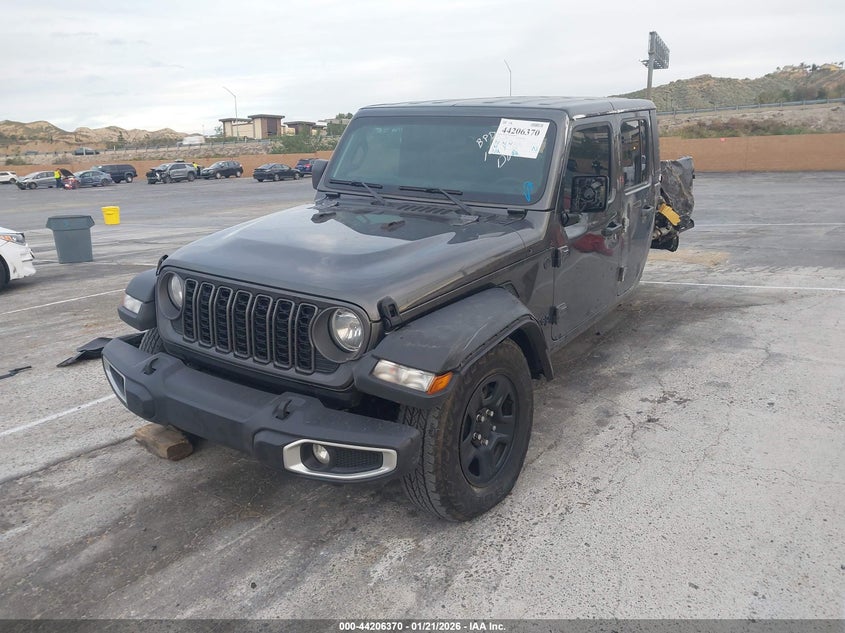 Vin: 1c6rjtag2sl510022, lot: 44702371, jeep gladiator sport 20252