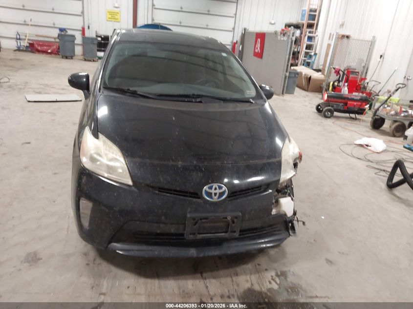 2013 Toyota Prius Two VIN: JTDKN3DU3D5555977 Lot: 44206393