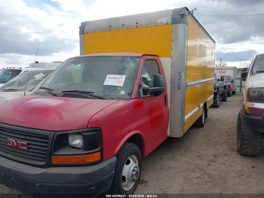 2014 Gmc Savana Cutaway 3500 red Lot 111044206427 Vin 1GD374CG2E1907032