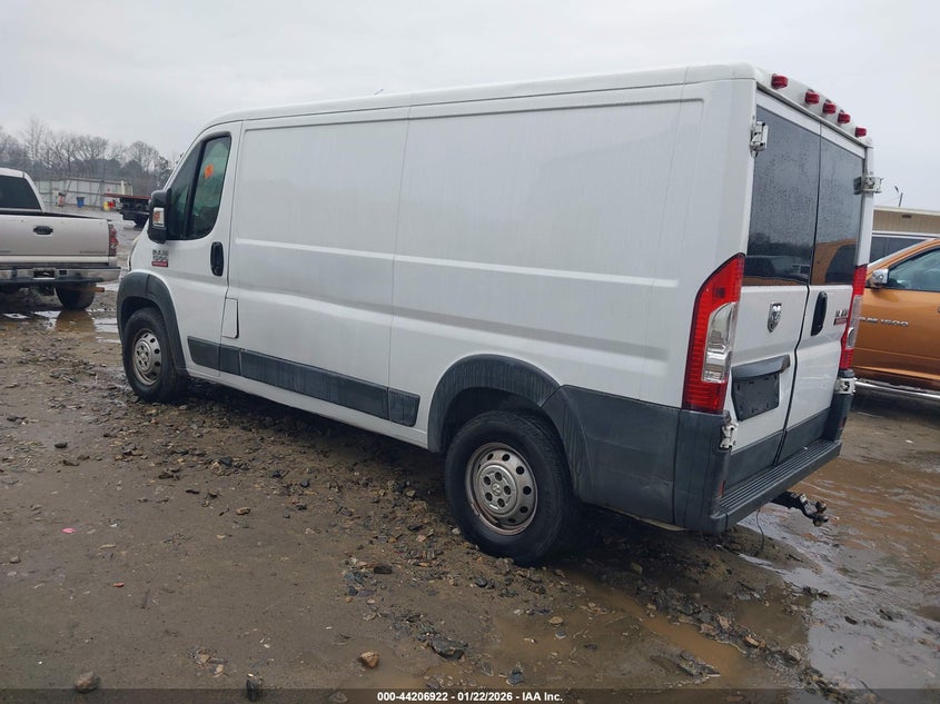 Vin: 3c6trvag5fe503686, lot: 44702923, ram promaster 1500 low roof 20153