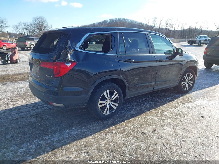 Vin: 5fnyf6h5xjb070936, lot: 44703882, honda pilot ex-l 20184