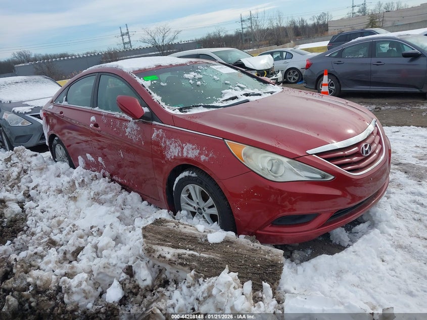 2012 Hyundai Sonata 2.4 Gls red Lot 111044208148 Vin 5NPEB4AC3CH413750