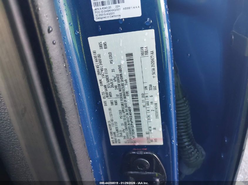 2023 Ford F-150 Xl VIN: 1FTEW1EP9PKE40409 Lot: 44208519