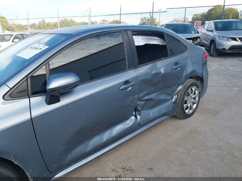 2021 Toyota Corolla Le VIN: JTDEPMAE6MJ152299 Lot: 44208579