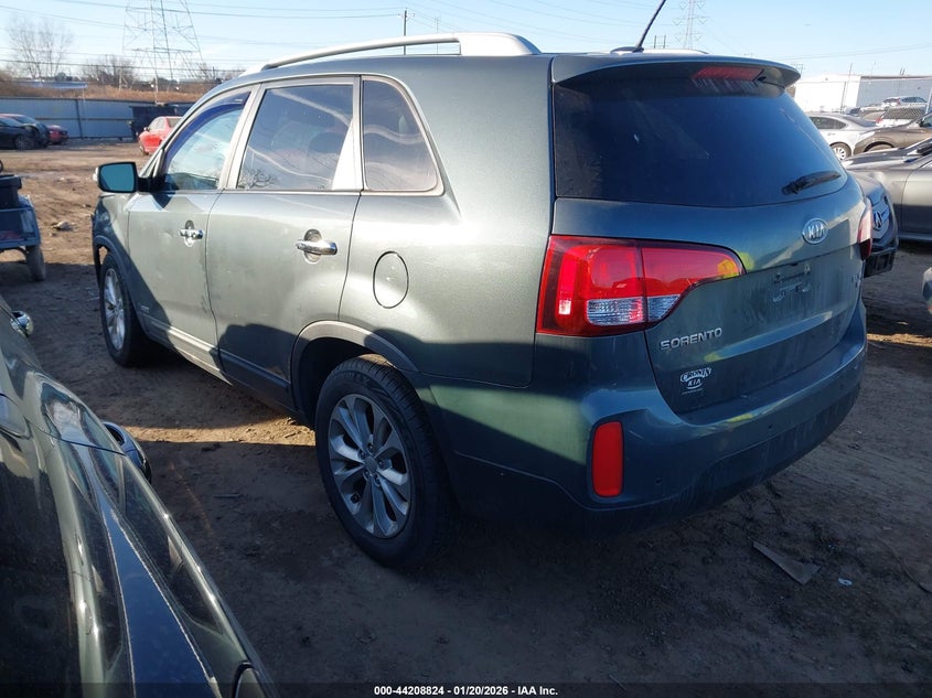 Vin: 5xykuda73eg480309, lot: 44704841, kia sorento ex v6 20143