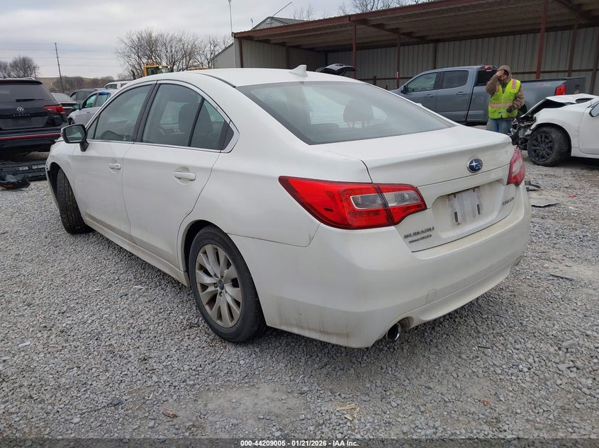 Vin: 4s3bnbh60g3039582, lot: 44705022, subaru legacy 2.5i premium 20163