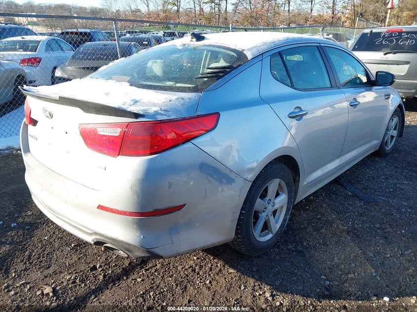Vin: 5xxgm4a76eg261337, lot: 44705037, kia optima lx 20144