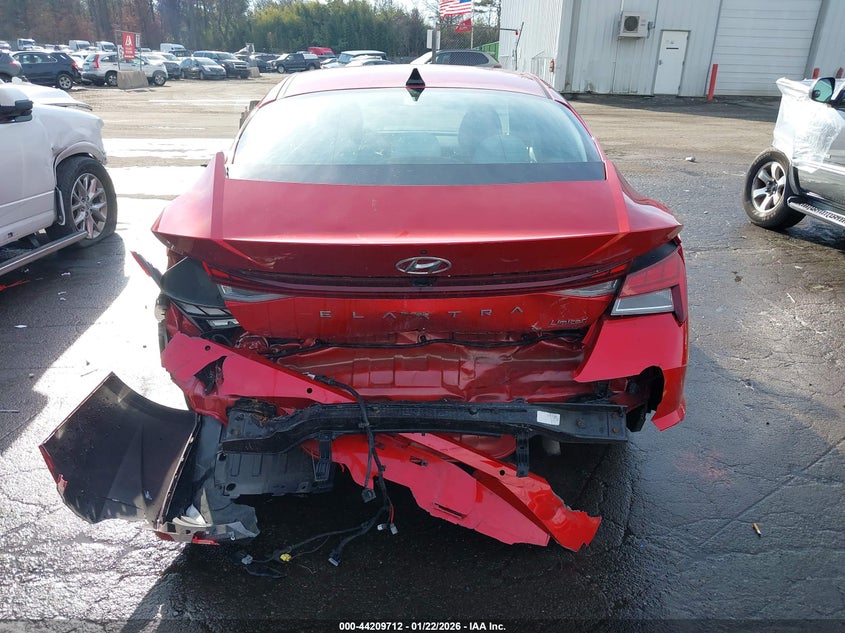 2022 Hyundai Elantra Limited VIN: 5NPLP4AG1NH082553 Lot: 44209712