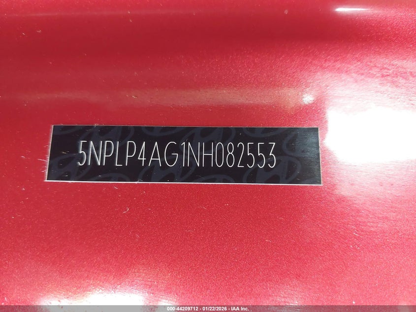 2022 Hyundai Elantra Limited VIN: 5NPLP4AG1NH082553 Lot: 44209712