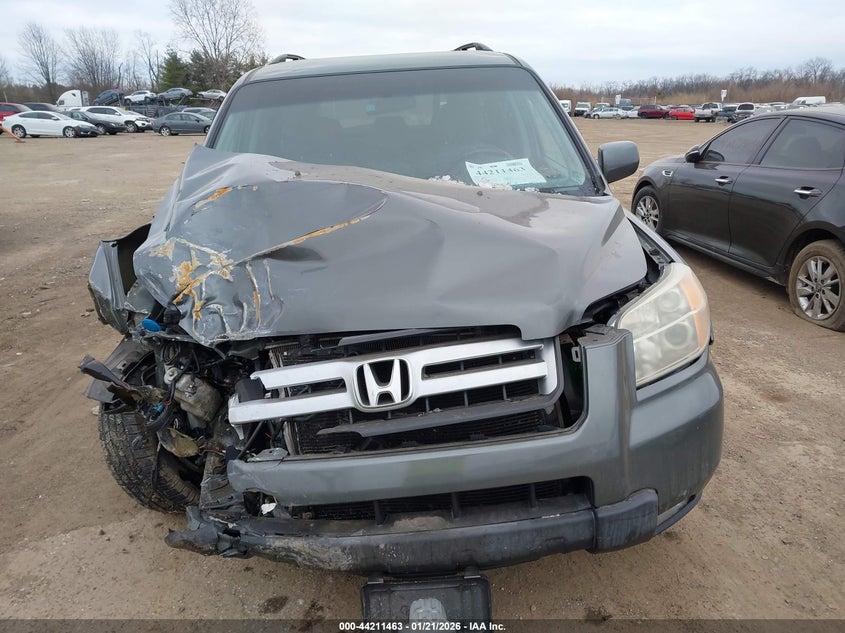 2007 Honda Pilot Ex VIN: 5FNYF18467B027200 Lot: 44211463