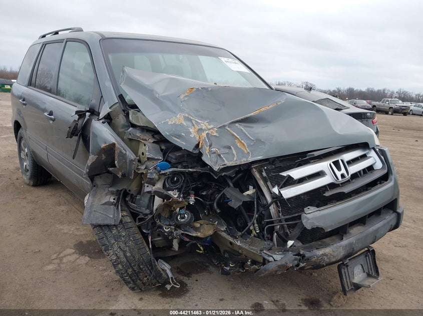 2007 Honda Pilot Ex VIN: 5FNYF18467B027200 Lot: 44211463