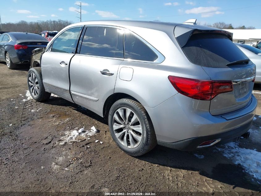 2016 Acura Mdx Technology Acurawatch Plus Packages/Technology Package