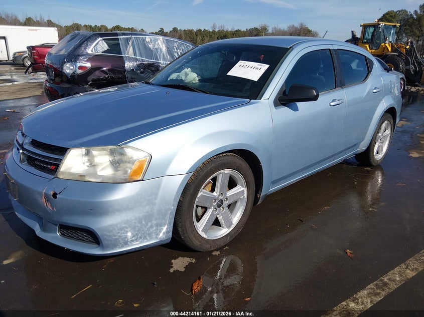 Vin: 1c3cdzab4dn664840, lot: 44710181, dodge avenger se 20132