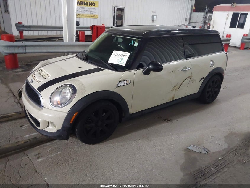 Vin: wmwzg3c56bty36681, lot: 44710617, mini cooper s clubman 20112