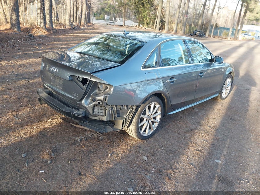 Vin: wauffafl9fn037699, lot: 44711166, audi a4 2.0t premium 20154