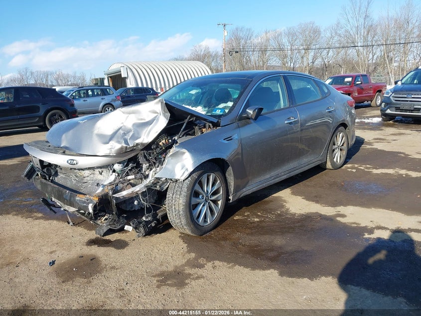 2016 Kia Optima Ex 5XXGU4L32GG058801 photo 1