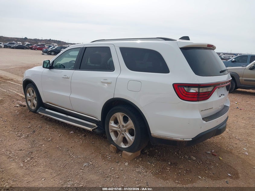 Vin: 1c4rdhdg0ec972141, lot: 44711766, dodge durango limited 20143