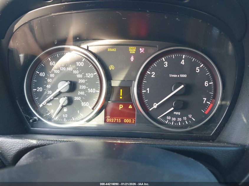 2011 BMW 328I VIN: WBAPH5G54BNM71707 Lot: 44216090