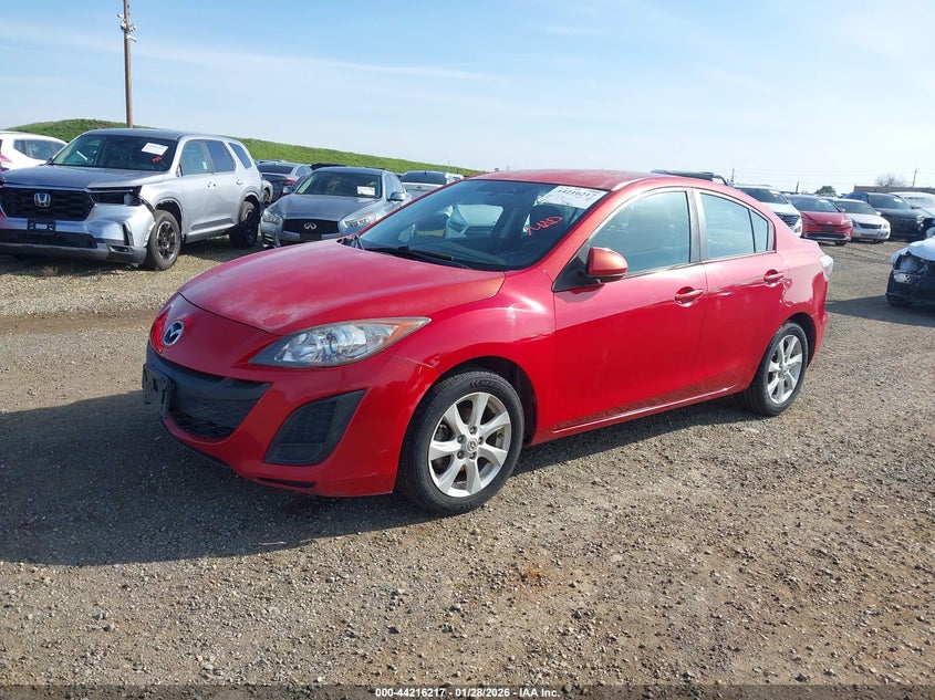Vin: jm1bl1vg5b1477659, lot: 44712237, mazda mazda3 i touring 20112