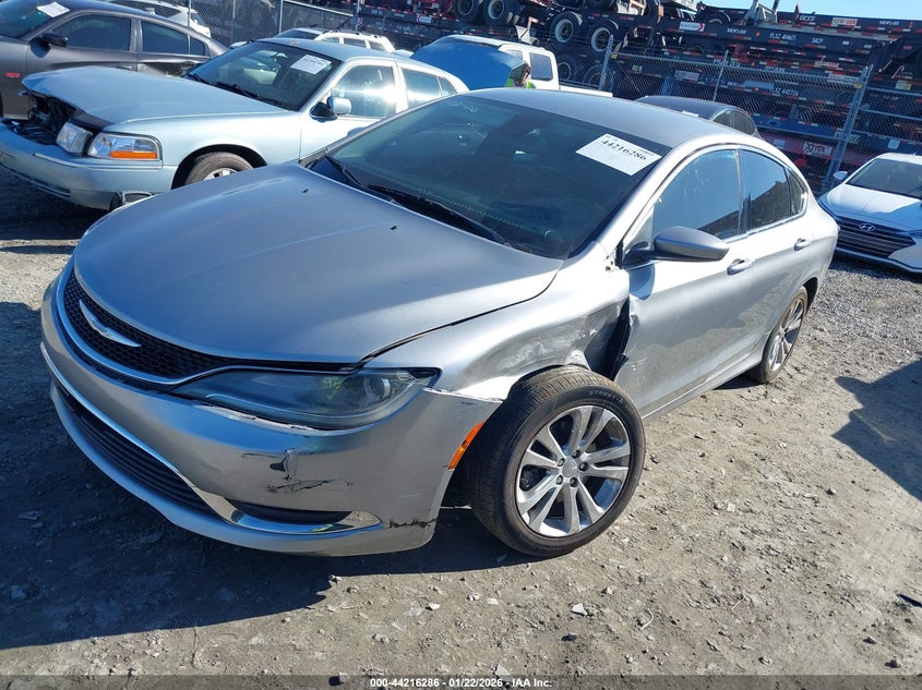 Vin: 1c3cccav2fn607488, lot: 44712306, chrysler 200 limited 20152